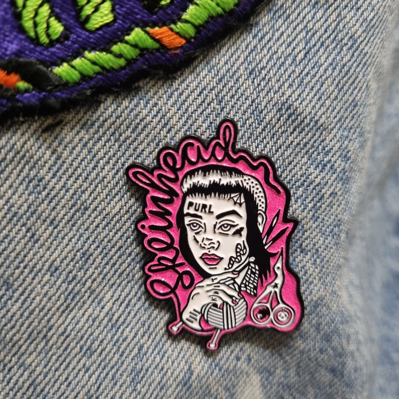 Philomena Glitter Enamel Pin