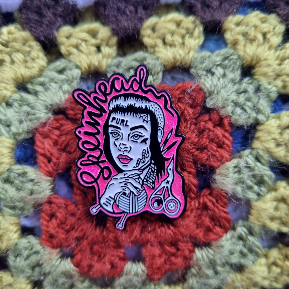 Philomena Glitter Enamel Pin