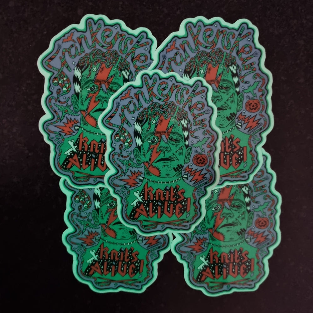 Frankenskein Glow In The Dark Halloween Sticker