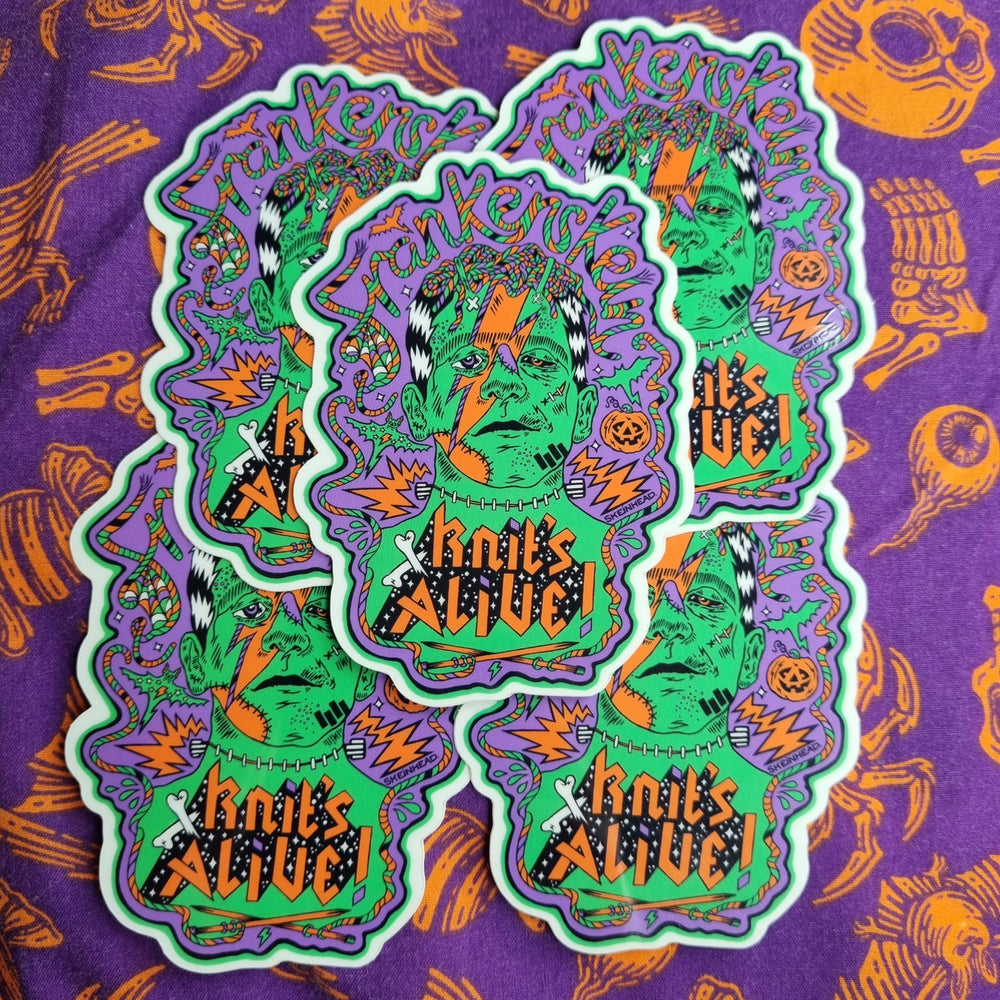 Frankenskein Glow In The Dark Halloween Sticker