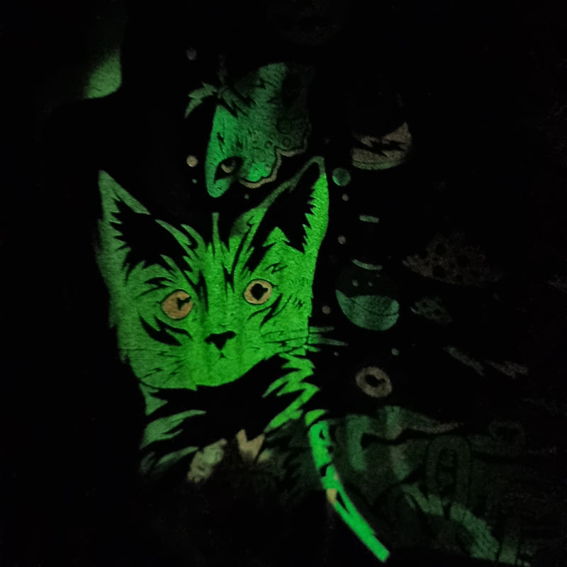 Knit Fast, Dye Yarn Neon Glow In The Dark Halloween T-Shirt