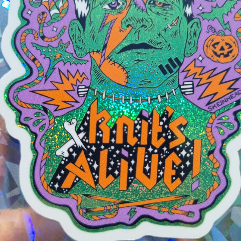 Frankenskein Pixie Dust Halloween Glitter Sticker