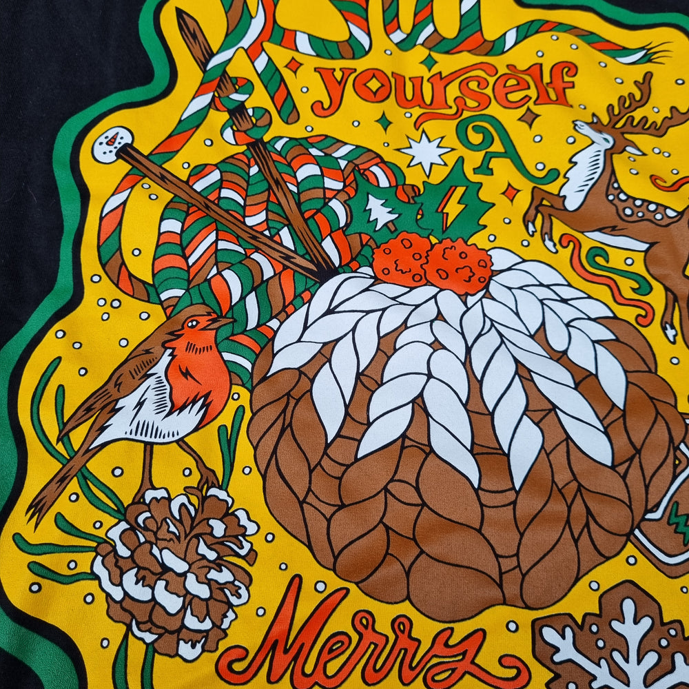 Knit Yourself A Merry Little Christmas T-Shirt