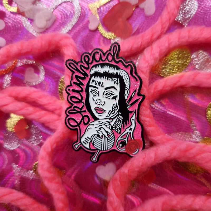Philomena Glitter Enamel Pin