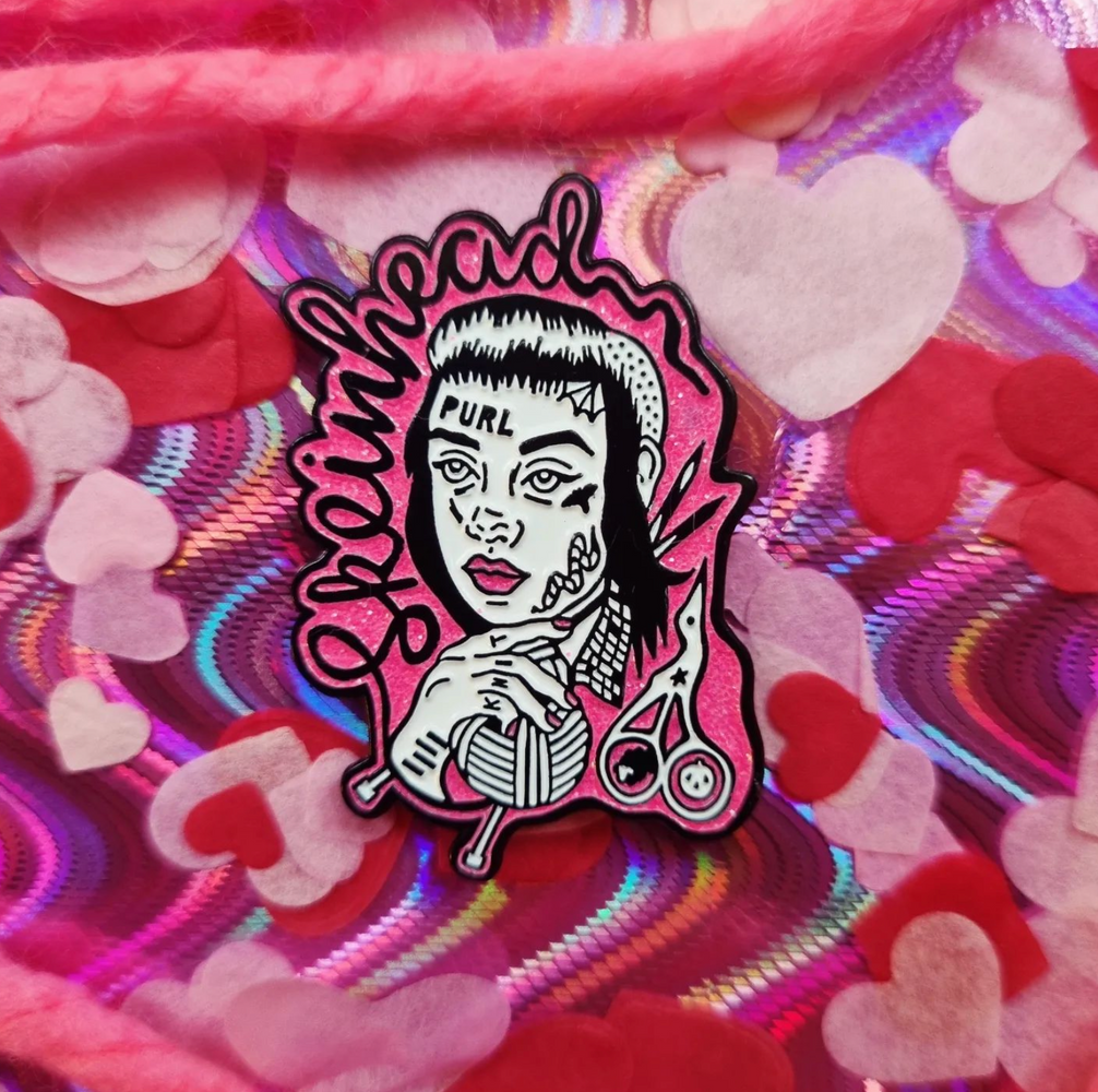 Philomena Glitter Enamel Pin