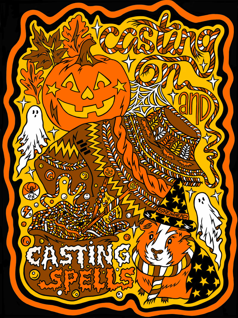 Casting On And Casting Spells Halloween T-Shirt