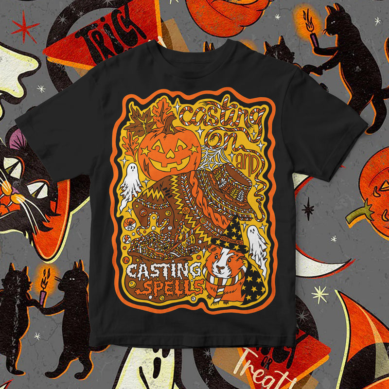 Casting On And Casting Spells Halloween T-Shirt