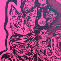 Knit Fast, Dye Yarn Fluorescent Hot Pink Print