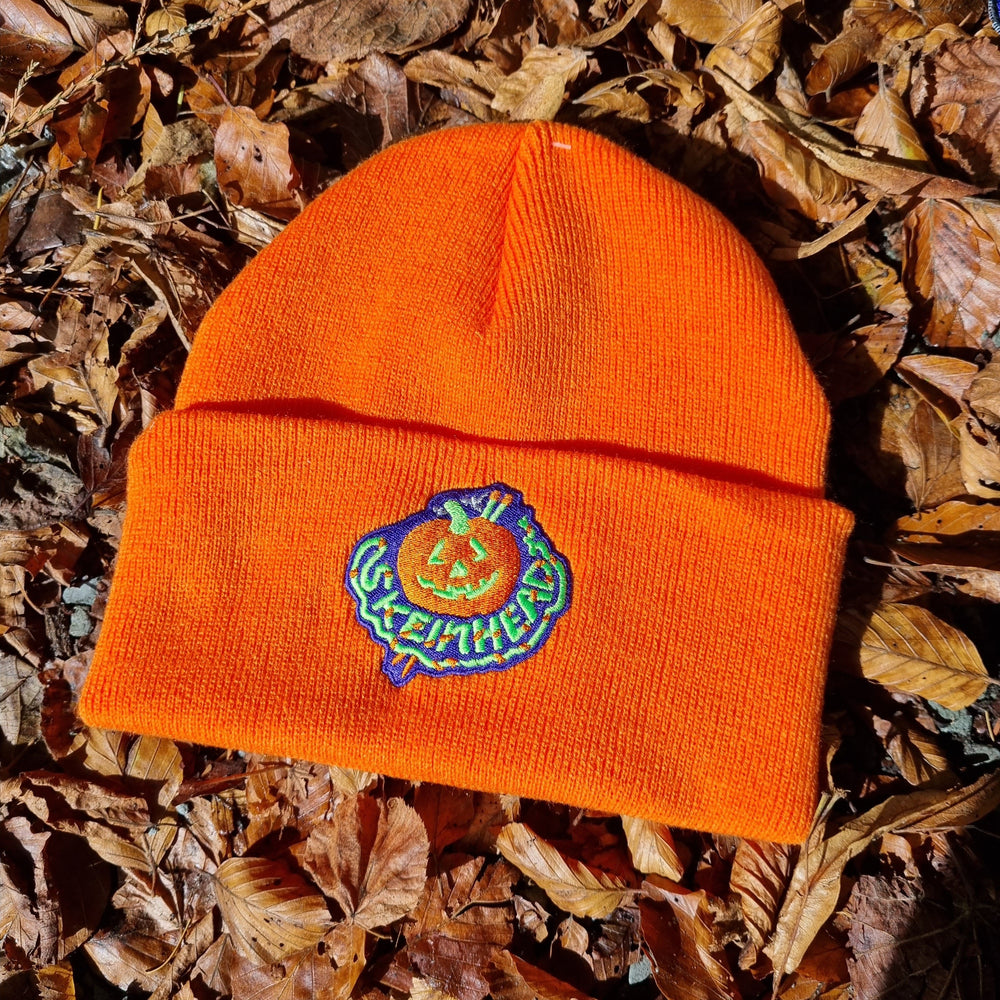 Skeinhead Pumpkin Orange Halloweenie Beanie