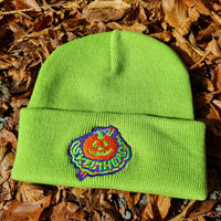 Skeinhead Pumpkin Green Halloweenie Beanie