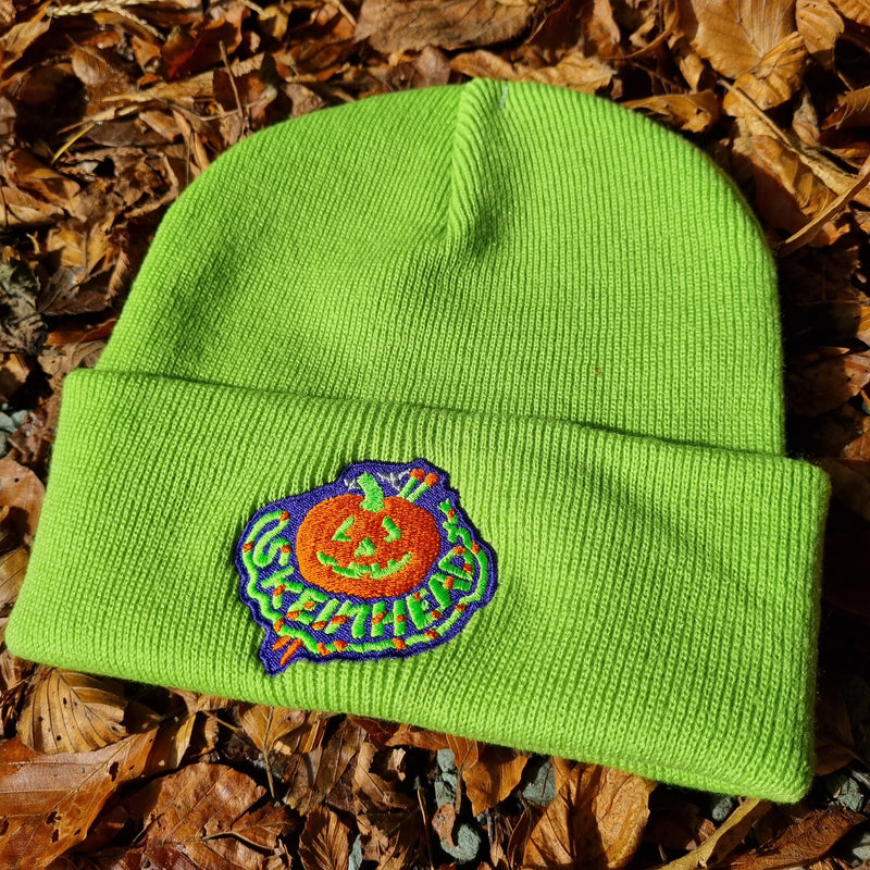 Skeinhead Pumpkin Green Halloweenie Beanie