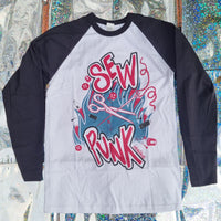 Sew Punk Long Sleeve Baseball Raglan Shirt