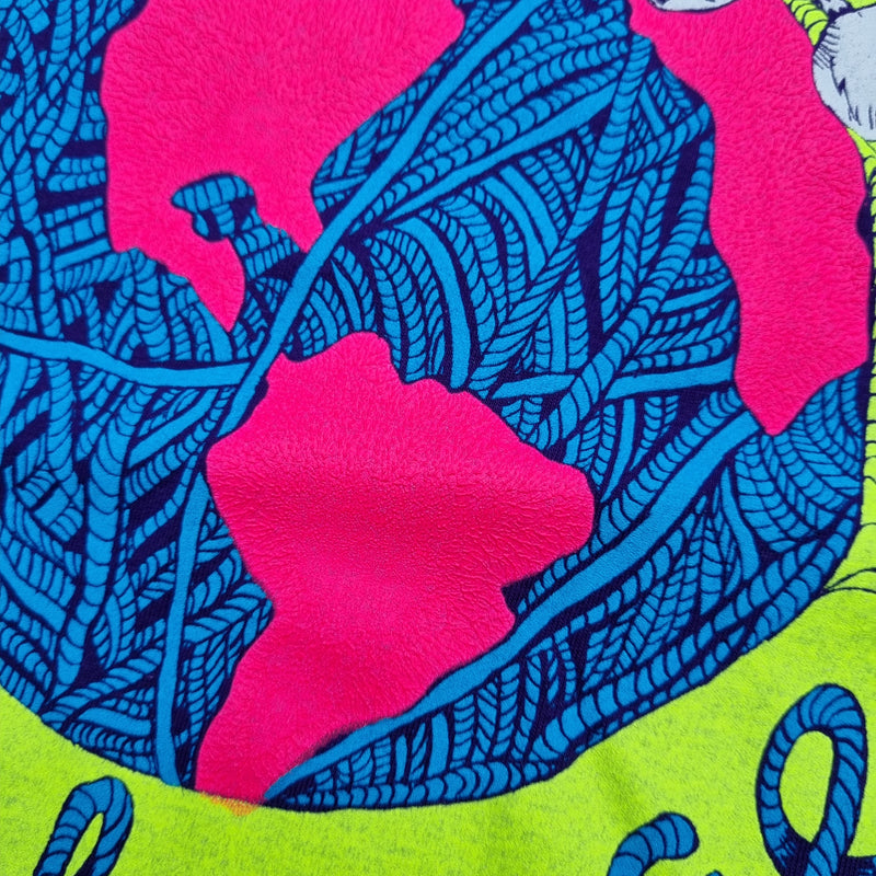 Knit and Purl Can Change The World Purple T-Shirt SECONDS