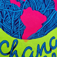 Knit and Purl Can Change The World Purple T-Shirt SECONDS
