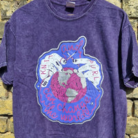 Knit and Purl Can Change The World Lilac Attack Stonewash Shirt