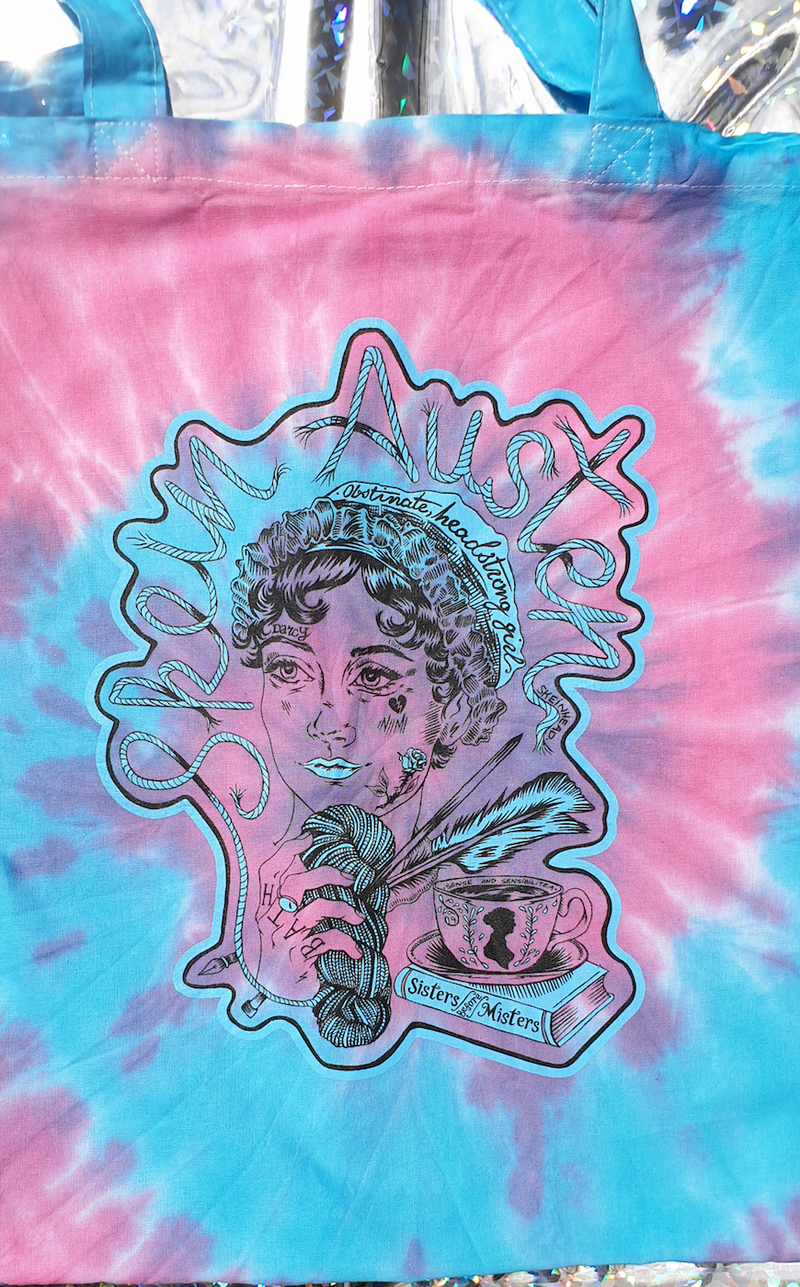 Marianne Dashwood Tie Dye Tote Bag
