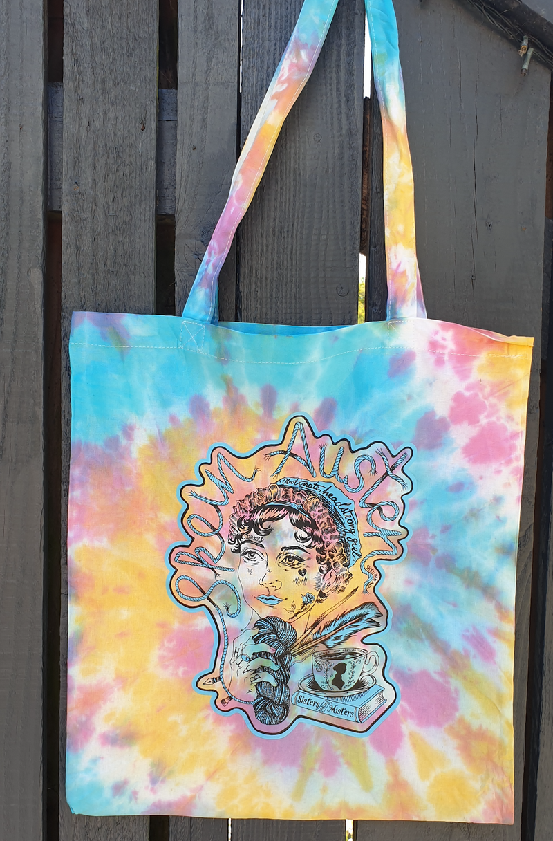Elizabeth Bennet Tie Dye Tote Bag