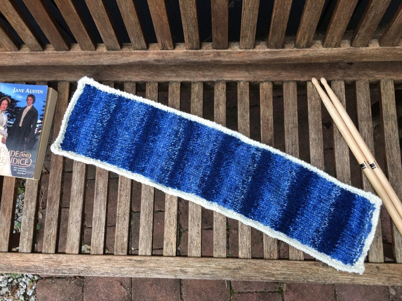 Machine Gun Blues Social Distortion Knitted Mini Striped Scarf