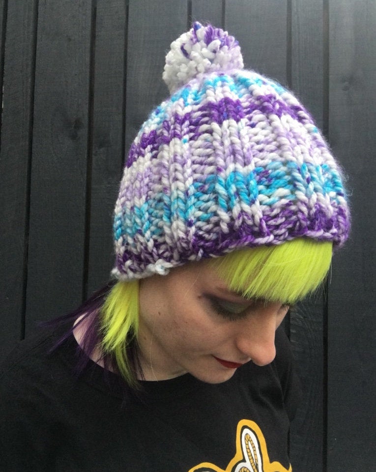Search and Destroy Iggy Pop Super Chunky Knitted Hat Beanie