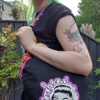 Skeinhead Philomena Purple Tote Bag