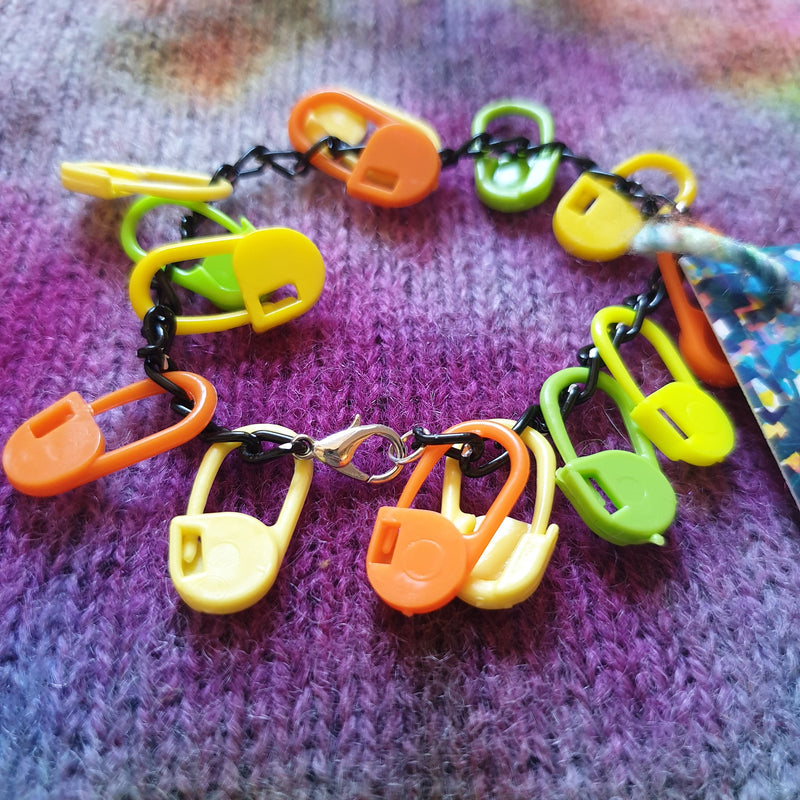 Raw Power Iggy Pop & The Stooges Stitch Marker Knitting Crochet Bracelet