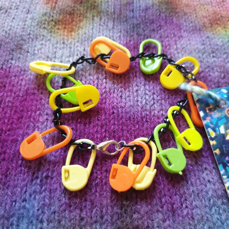 Raw Power Iggy Pop & The Stooges Stitch Marker Knitting Crochet Bracelet
