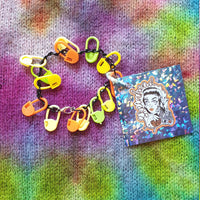 Raw Power Iggy Pop & The Stooges Stitch Marker Knitting Crochet Bracelet