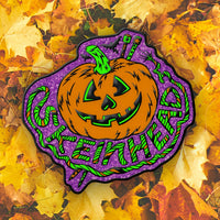 Skeinhead Halloween Pumpkin Pin