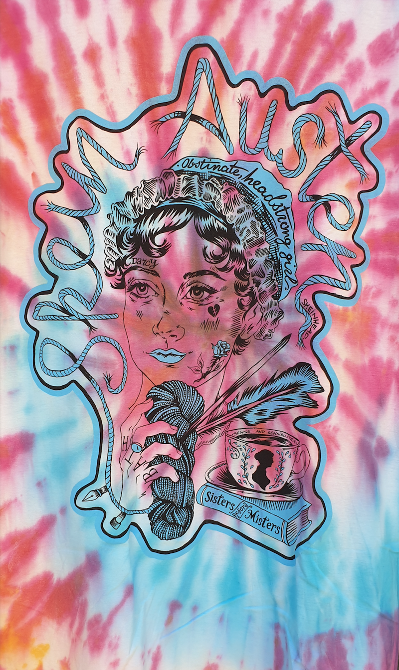Pride and Prejudice Small Tie Dye Shirt